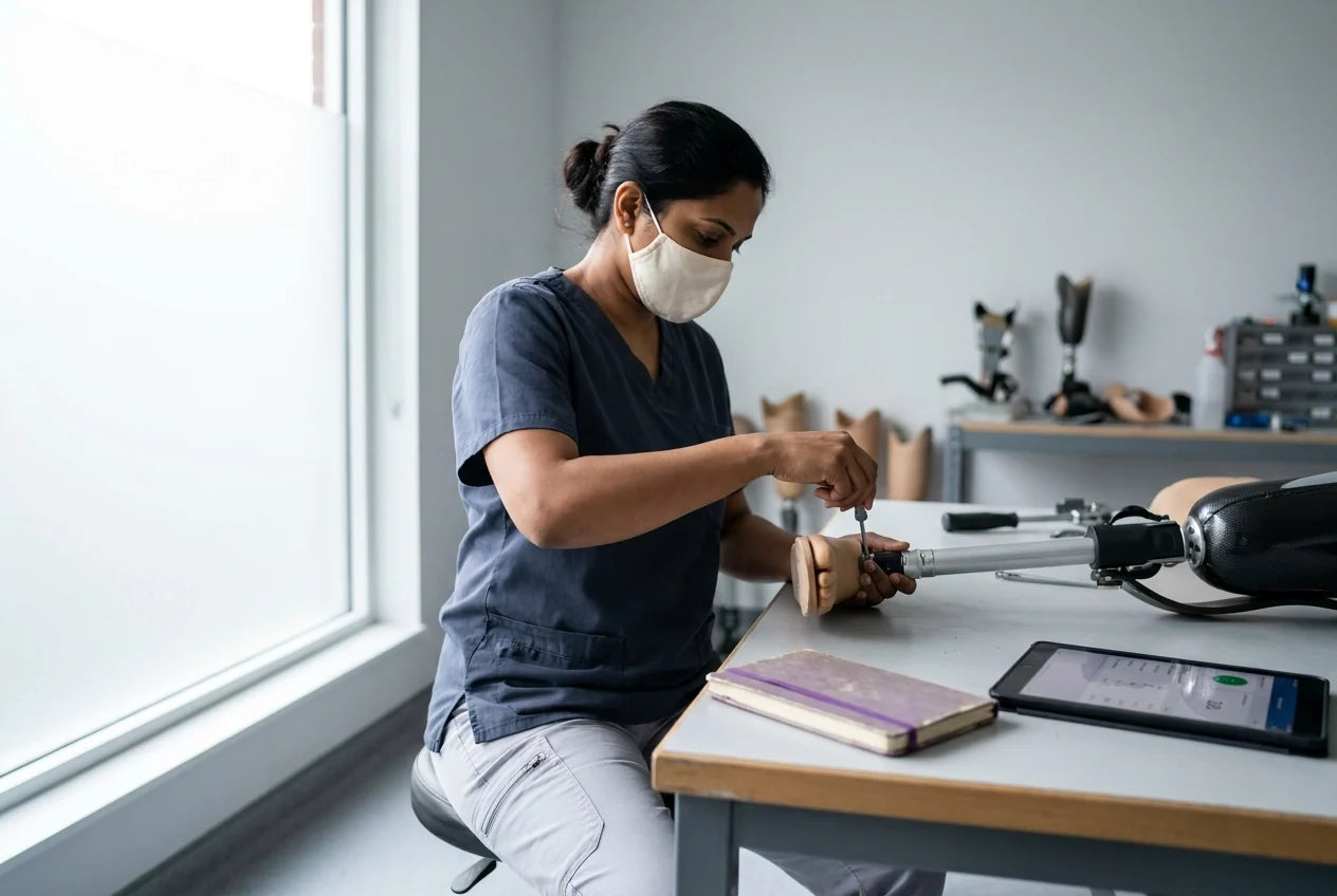 Professional header image for educational tutorial: Prosthetic Provision and What It Means for O&P Teams