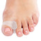Qadam all-gel toe spreader with toe loop worn between the toes