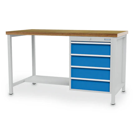 Qaadir Workbench with Drawers