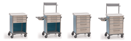 Medecast Plaster Cast Cart Standard 3 Drawer with Top Shelf, Water Bowl and Holder - Qaadir - Ability for All