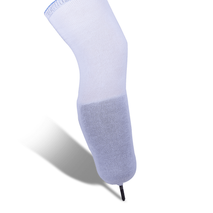 Qaadir Cotton Residual Limb Sock w Distal Hole - Qaadir