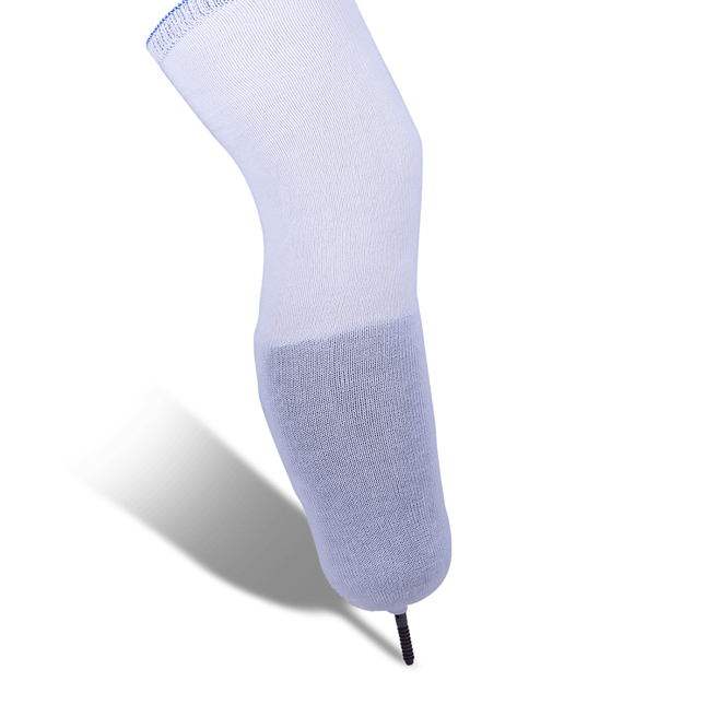 Qaadir Cotton Residual Limb Sock w Distal Hole - Qaadir