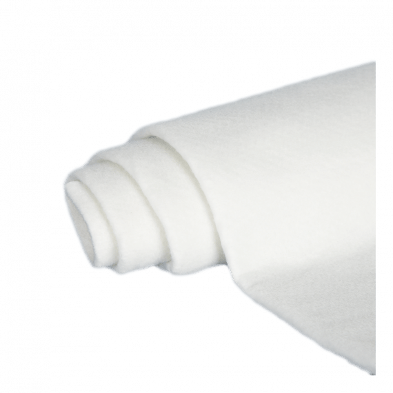 Qaadir Dacron Felt White, Width 930mm Thickness 3mm Multiple Roll Lengths - Qaadir