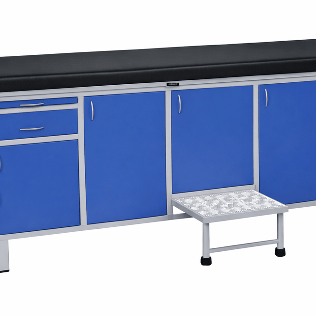 Qaadir Examination Couch with Drawers and Step – Multi - Function Clinical Table for Prosthetic, Orthotic &amp; Rehabilitation Use - Qaadir - Ability for All
