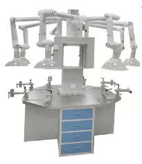 Qaadir Lamination Island – Multi - Station Work Unit for Prosthetic and Orthotic Fabrication (4 or 8 Workstations) - Qaadir - Ability for All