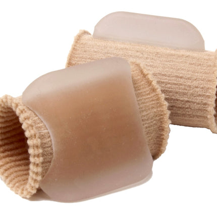 Qadam Ribbed Fabric Gel Toe Spreader that separates toes to ease bunion pressure and soft corns – product shot