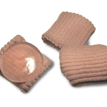 Qadam Ribbed Fabric Rolled Digital Pad that cushions corns and calluses on and between the toes – product shot