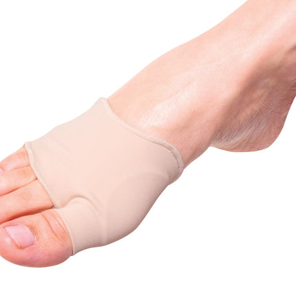 Qadam Silicone Gel Bunion Relief Sleeve with Metatarsal Pad that cushions the bunion and ball of foot – product shot
