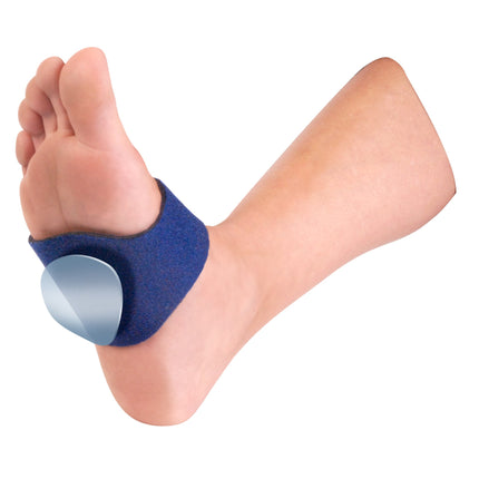 Qadam Silicone Gel Arch Wrap that cushions the arch to ease plantar fasciitis and arch pain – product shot