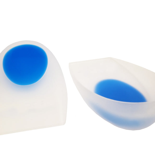 Qadam Non-Slip Dual Density Silicone Heel Cup that absorbs shock to ease heel pain and plantar fasciitis – product shot