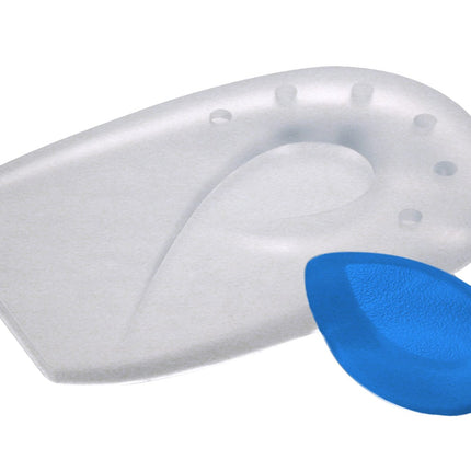 Qadam Silicone Heel Wedge with Removable Spur Plug that offloads painful heel spurs – product shot