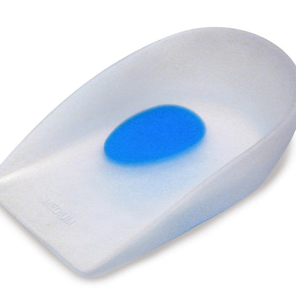 Qadam Dual Density Silicone Spur Cup that cushions and offloads painful heel spurs – product shot