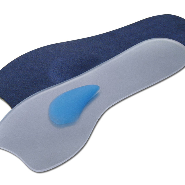 Qadam Thin Silicone Dress Insole with Soft Metatarsal Pad that eases ball of foot pain in formal shoes – product shot