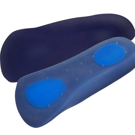 Qadam dual density deep heel cup 3/4 length silicone insole – alternate view