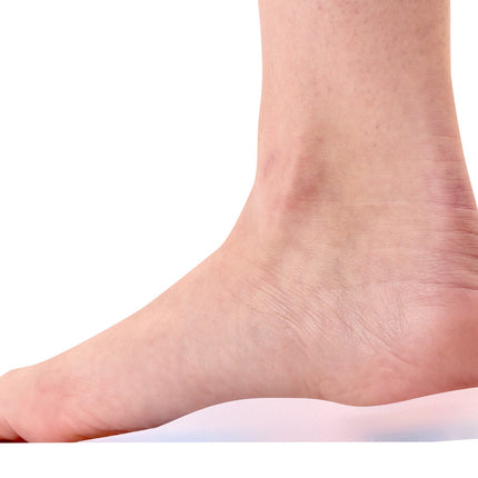 Qadam dual density deep heel cup 3/4 length silicone insole – close-up detail