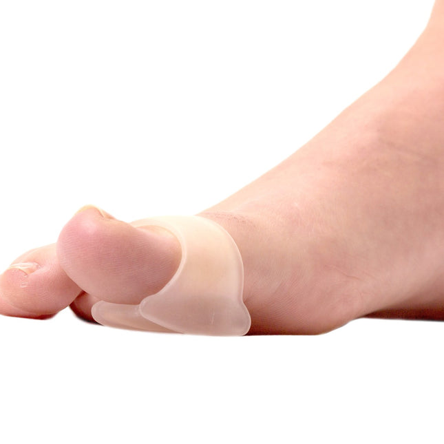 Qadam Customisable All-Gel Toe Post Separator with Toe Loop that trims to fit and keeps overlapping toes apart – product shot