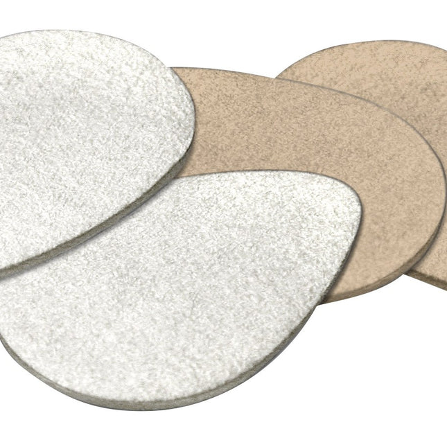 Qadam Self-Adhesive Silicone Gel Heart-Shaped Forefoot Pads that ease ball of foot pain and metatarsalgia – product shot