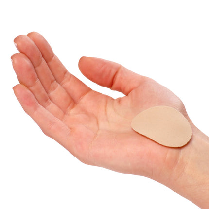 Qadam self-adhesive heart-shaped silicone gel metatarsal pads – another angle