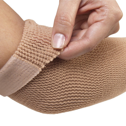 Qadam Half-Coated Mineral-Oil Gel Mesh Sleeve that cushions one side of the limb under braces and casts – product shot