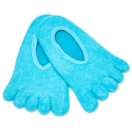 Qadam Five-Toe Microfibre Moisturising Gel Bootie that softens dry, cracked heels and feet overnight – product shot
