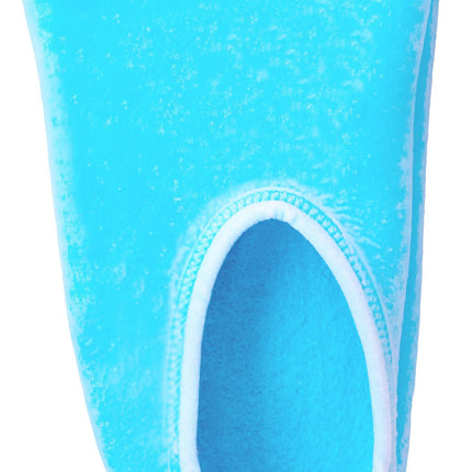 Qadam five-toe microfibre moisturising gel sock – close-up detail