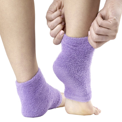 Qadam intense hydrating gel heel sleeves – in use