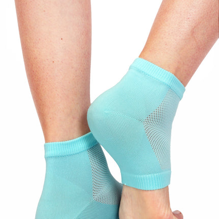 Qadam vented moisturising gel heel sleeve – close-up detail