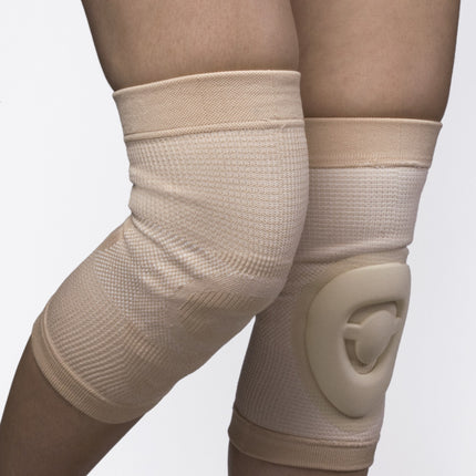 Qadam Bamboo Knee Sleeve with Silicone Gel Insert that cushions and supports the knee – product shot