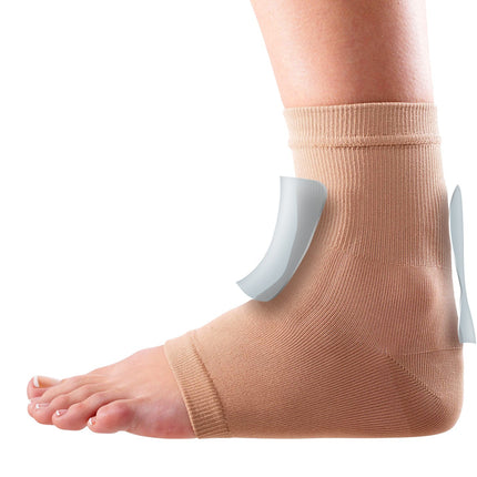 Qadam Achilles and Dorsum Protection Gel Sleeve that shields the heel tendon and top of foot from rubbing – product shot