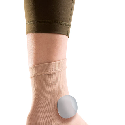 Qadam Ankle Protection Gel Sleeve that cushions the ankle bones against boots, skates and braces – product shot